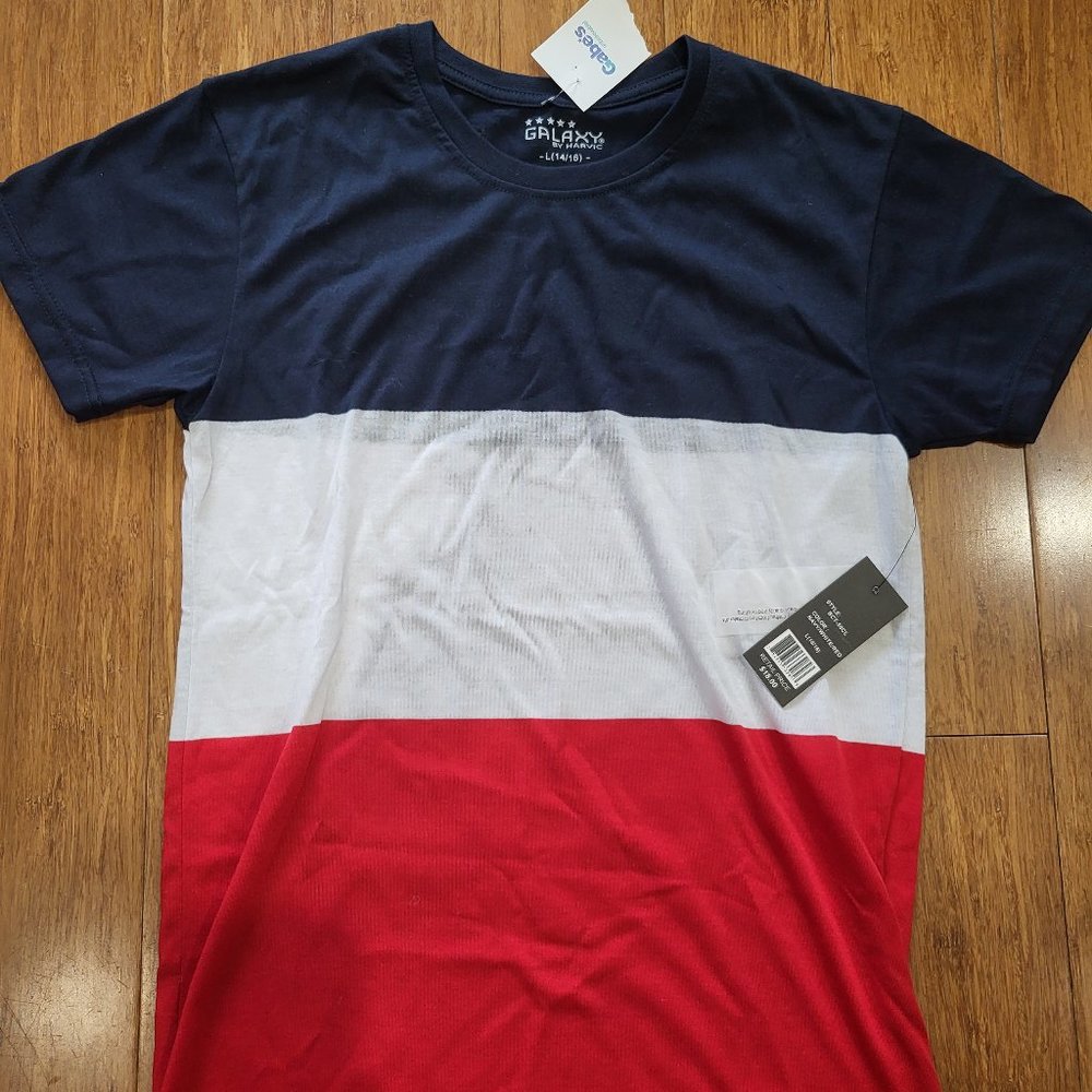 Boys Red/White/Blue Tee